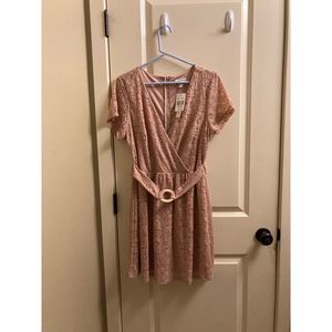 Speechless Rose Pink Sleeveless Short Lace Dress